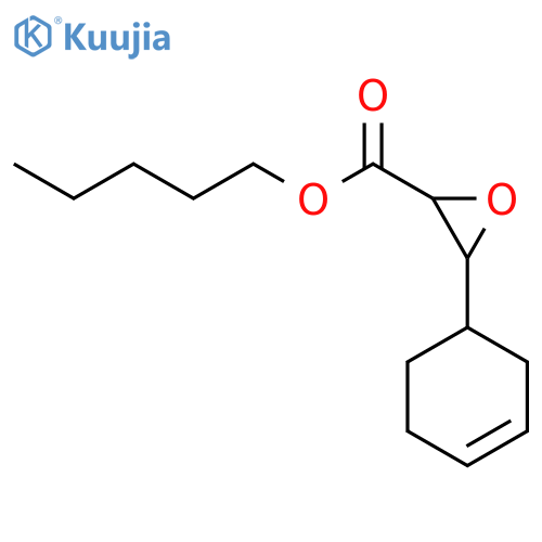 Oxiranecarboxylic acid, 3-(3-cyclohexen-1-yl)-, pentyl ester structure