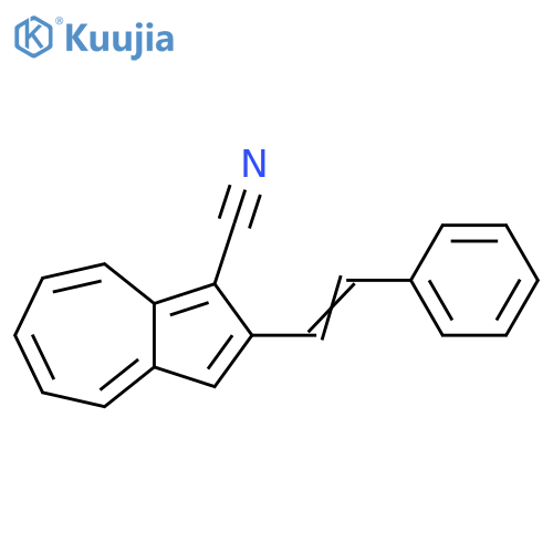 1-Azulenecarbonitrile, 2-(2-phenylethenyl)- structure