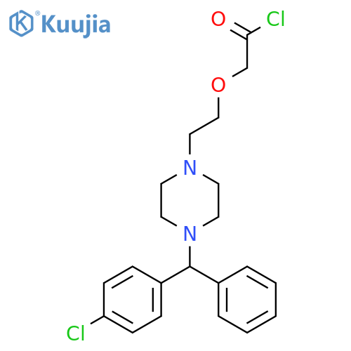 2-4-(4-Chlorophenyl)phenylmethyl-1-piperazinylethoxyacetyl Chloride structure