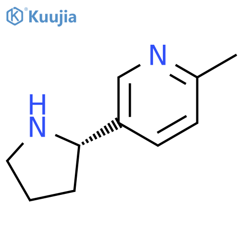Pyridine, 2-methyl-5-(2S)-2-pyrrolidinyl- structure