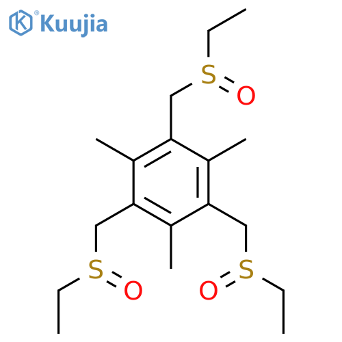 Benzene, 1,3,5-tris[(ethylsulfinyl)methyl]-2,4,6-trimethyl- structure