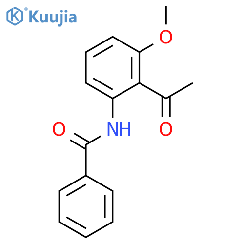 Benzamide, N-(2-acetyl-3-methoxyphenyl)- structure