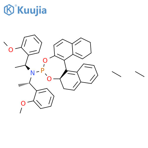 N,N-Bis((S)-1-(2-methoxyphenyl)ethyl)dinaphtho[2,1-d:1',2'-f][1,3,2]dioxaphosphepin-4-amine structure