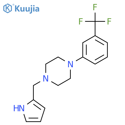 Piperazine, 1-(1H-pyrrol-2-ylmethyl)-4-[3-(trifluoromethyl)phenyl]- structure