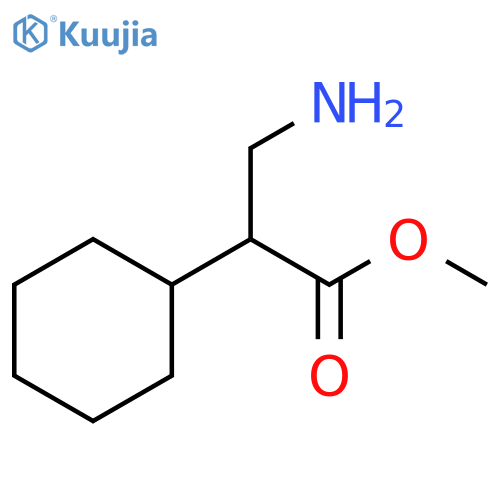 methyl 3-amino-2-cyclohexylpropanoate structure
