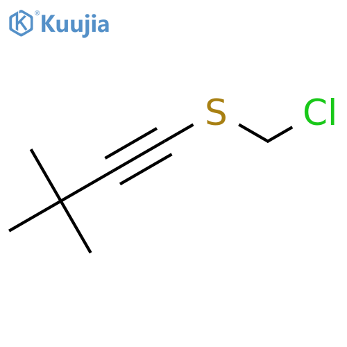 1-[(Chloromethyl)sulfanyl]-3,3-dimethylbut-1-yne structure