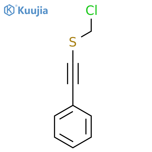 {2-[(Chloromethyl)sulfanyl]ethynyl}benzene structure