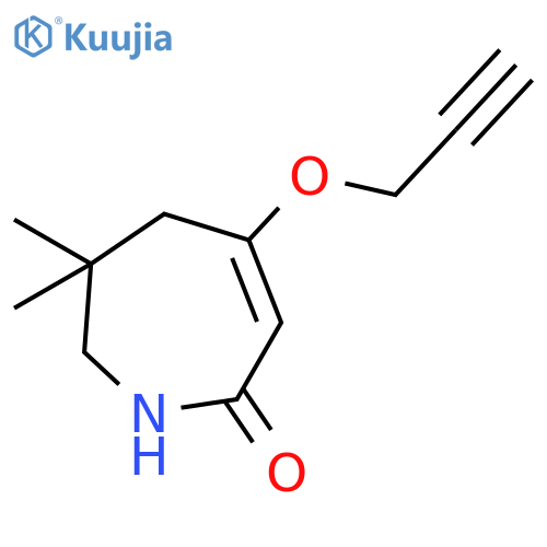2H-AZEPIN-2-ONE, 1,5,6,7-TETRAHYDRO-6,6-DIMETHYL-4-(2-PROPYNYLOXY)- structure