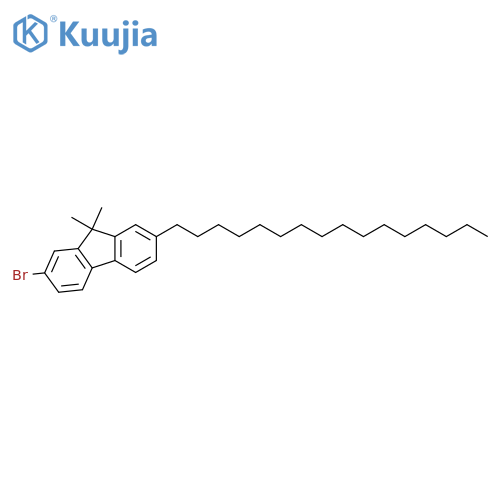 9H-FLUORENE, 2-BROMO-7-HEXADECYL-9,9-DIMETHYL- structure