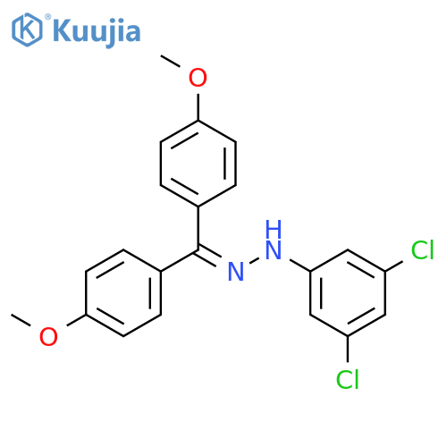 Methanone, bis(4-methoxyphenyl)-, (3,5-dichlorophenyl)hydrazone structure