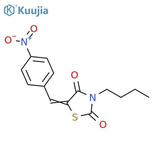 2,4-Thiazolidinedione, 3-butyl-5-[(4-nitrophenyl)methylene]- structure