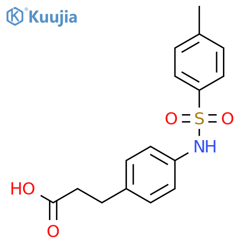 BENZENEPROPANOIC ACID, 4-[[(4-METHYLPHENYL)SULFONYL]AMINO]- structure