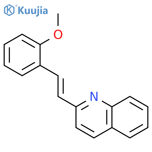 Quinoline, 2-[(1E)-2-(2-methoxyphenyl)ethenyl]- structure