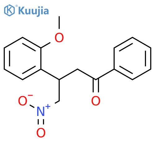 1-BUTANONE, 3-(2-METHOXYPHENYL)-4-NITRO-1-PHENYL-, (+)- structure