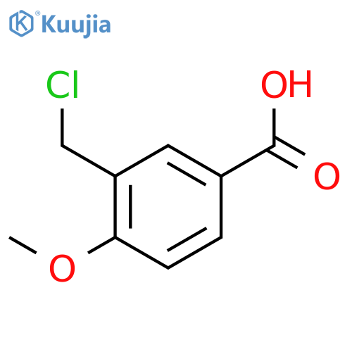 Benzoic acid, 3-(chloromethyl)-4-methoxy- structure