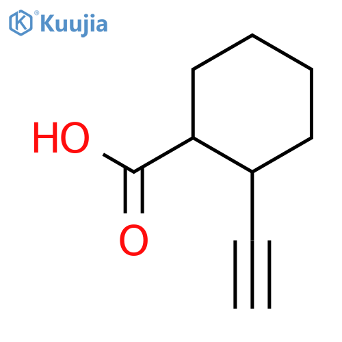 Cyclohexanecarboxylicacid, 2-ethynyl- structure