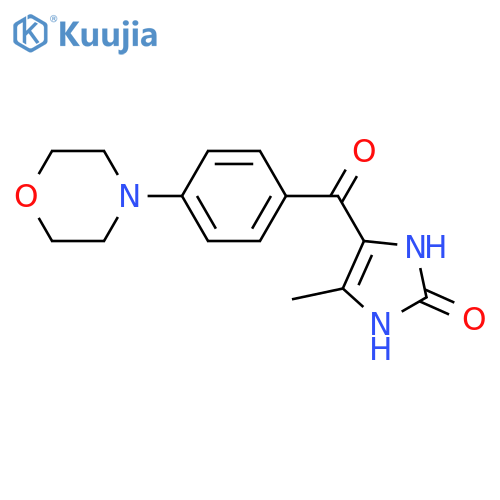 2H-Imidazol-2-one, 1,3-dihydro-4-methyl-5-[4-(4-morpholinyl)benzoyl]- structure