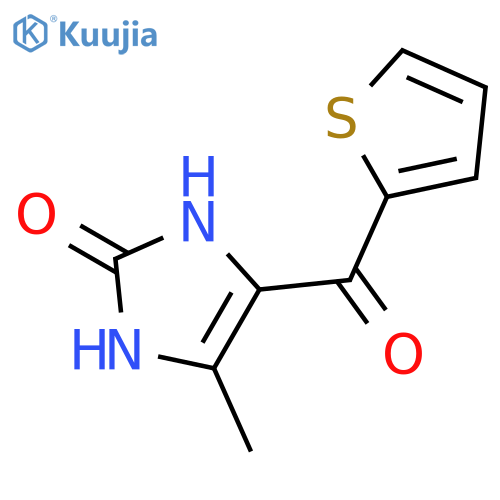 2H-Imidazol-2-one, 1,3-dihydro-4-methyl-5-(2-thienylcarbonyl)- structure