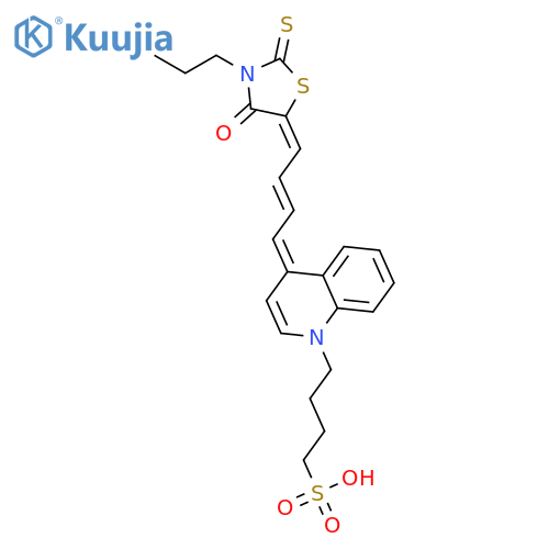 1(4H)-Quinolinebutanesulfonicacid, 4-[4-(4-oxo-3-propyl-2-thioxo-5-thiazolidinylidene)-2-buten-1-ylidene]- structure