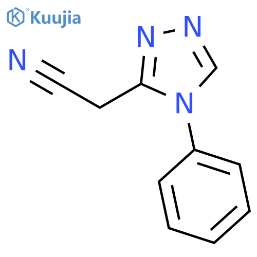 2-(4-phenyl-4H-1,2,4-triazol-3-yl)acetonitrile structure