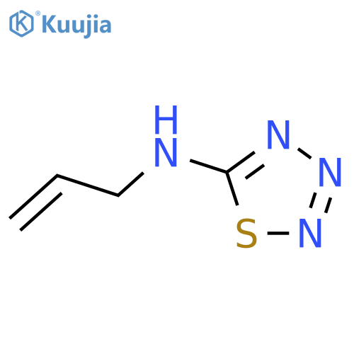 N-(prop-2-en-1-yl)-1,2,3,4-thiatriazol-5-amine structure