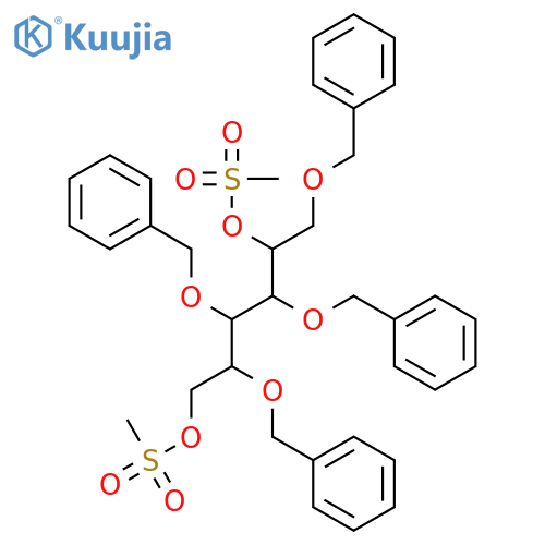 2,3,4,6-Tetra-O-benzyl-1,5-di-O-methanesulfonyl-D-glucitol structure