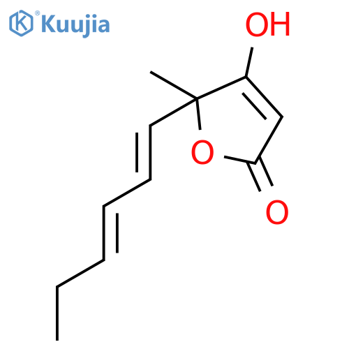 2(5H)-Furanone, 5-(1E,3E)-1,3-hexadienyl-4-hydroxy-5-methyl- structure
