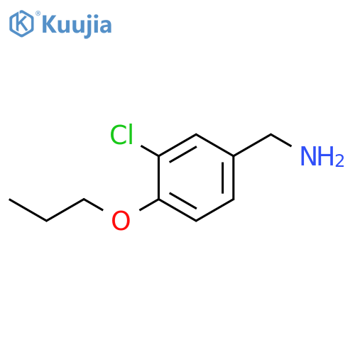 3-Chloro-4-propoxybenzylamine structure