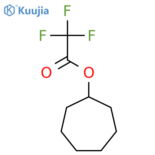 Acetic acid, trifluoro-, cycloheptyl ester structure