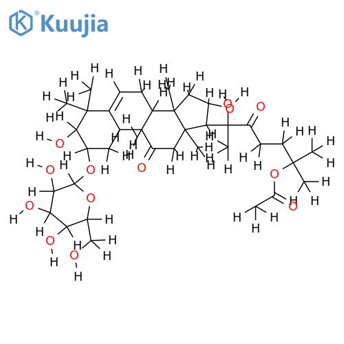 2-O-beta-D-glucopyranosido-25-O-acetyl-23,24-dihydrocucurbitacin F structure