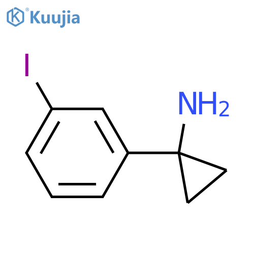 Cyclopropanamine,1-(3-iodophenyl)- structure