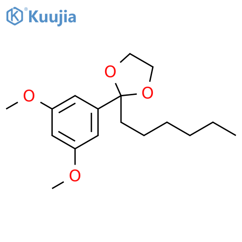 1,3-Dioxolane, 2-(3,5-dimethoxyphenyl)-2-hexyl- structure