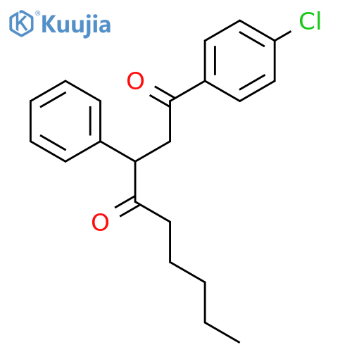 1,4-NONANEDIONE, 1-(4-CHLOROPHENYL)-3-PHENYL- structure