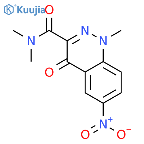 3-Cinnolinecarboxamide, 1,4-dihydro-N,N,1-trimethyl-6-nitro-4-oxo- structure