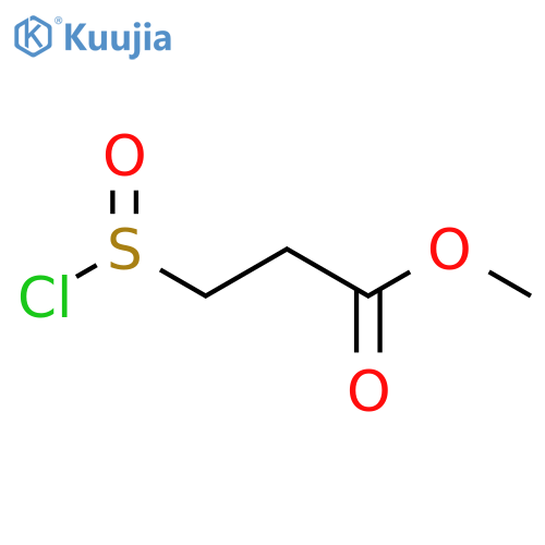 Propanoic acid, 3-(chlorosulfinyl)-, methyl ester structure