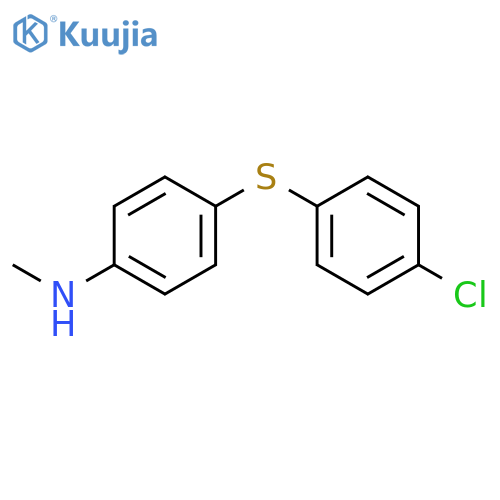 4-(4-chlorophenyl)sulfanyl-N-methylaniline structure