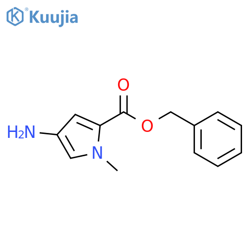 1H-Pyrrole-2-carboxylic acid, 4-amino-1-methyl-, phenylmethyl ester structure