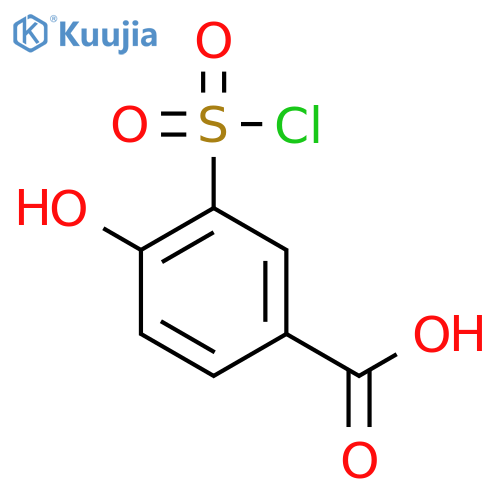 3-(Chlorosulfonyl)-4-hydroxybenzoic acid structure