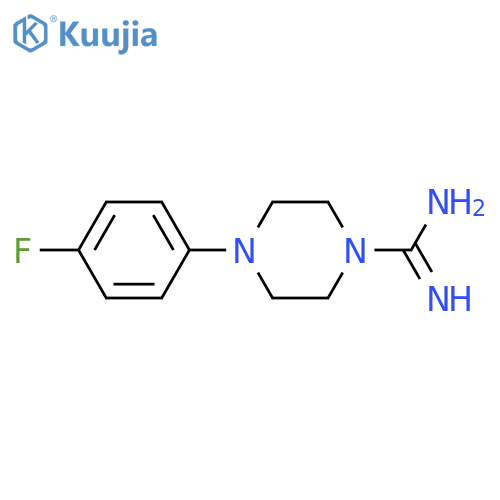 4-(4-fluorophenyl)piperazine-1-carboximidamide structure