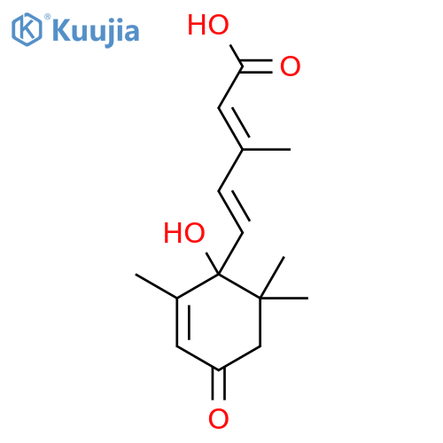 2,4-Pentadienoic acid,5-(1-hydroxy-2,6,6-trimethyl-4-oxo-2-cyclohexen-1-yl)-3-methyl- structure