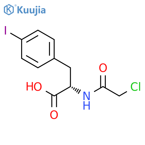 Phenylalanine, N-(chloroacetyl)-4-iodo- structure