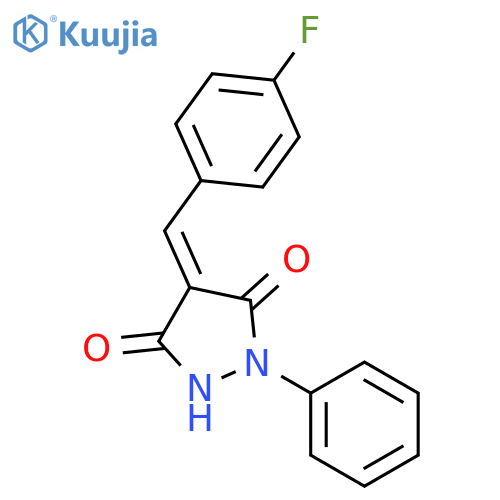 3,5-Pyrazolidinedione, 4-[(4-fluorophenyl)methylene]-1-phenyl- structure