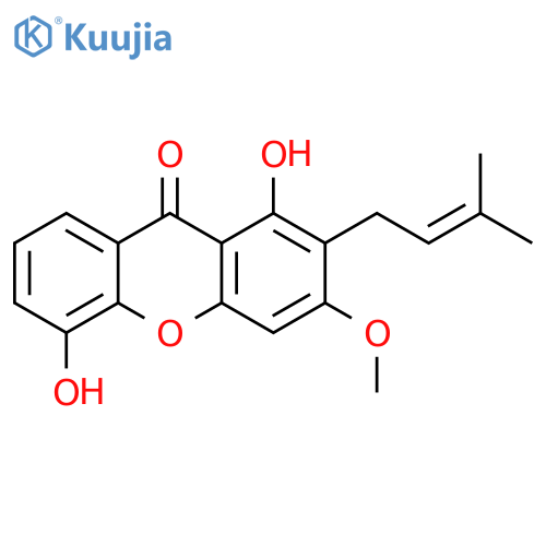 1,5-Dihydroxy-2-(3,3-dimethylallyl)-3-methoxyxanthone structure