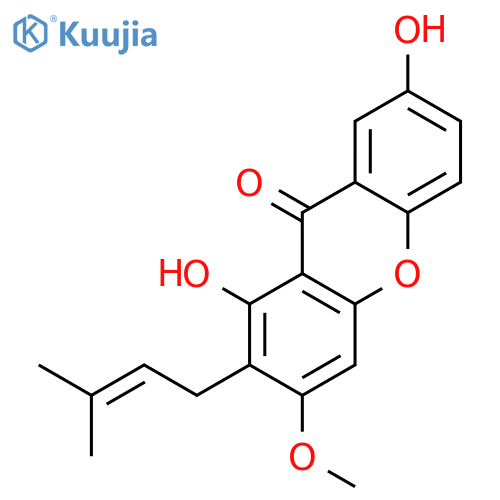 1,7-Dihydroxy-3-methoxy-2-(3-methylbut-2-en-1-yl)-9H-xanthen-9-one structure
