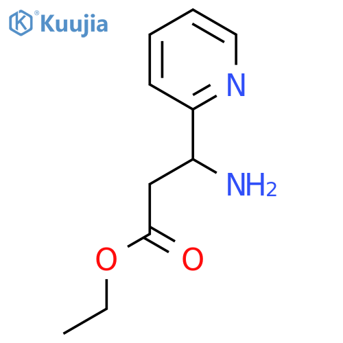 Ethyl 3-amino-3-(pyridin-2-yl)propanoate structure