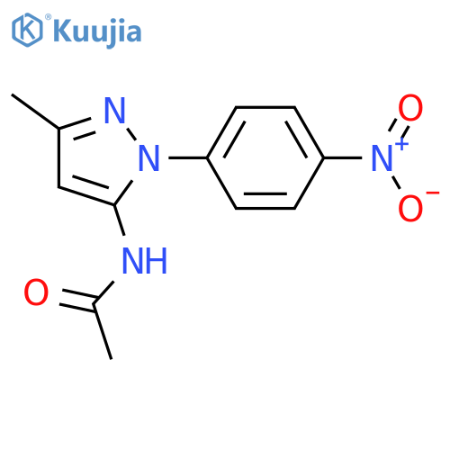 Acetamide, N-[3-methyl-1-(4-nitrophenyl)-1H-pyrazol-5-yl]- structure