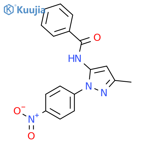 Benzamide, N-[3-methyl-1-(4-nitrophenyl)-1H-pyrazol-5-yl]- structure