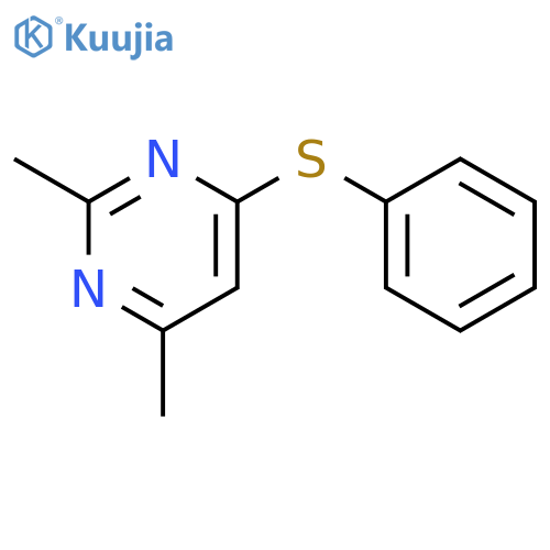 PYRIMIDINE, 2,4-DIMETHYL-6-(PHENYLTHIO)- structure
