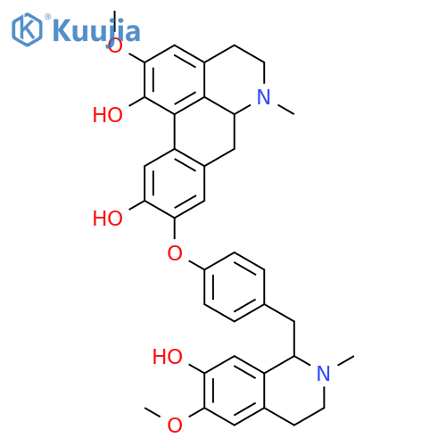 (6aR)-9-(4-{[(1S)-7-hydroxy-6-methoxy-2-methyl-1,2,3,4-tetrahydroisoquinolin-1-yl]methyl}phenoxy)-2-methoxy-6-methyl-5,6,6a,7-tetrahydro-4H-dibenzo[de,g]quinoline-1,10-diol structure