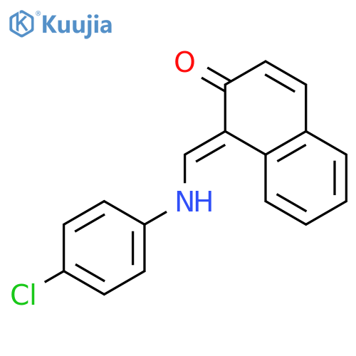 2(1H)-Naphthalenone, 1-[[(4-chlorophenyl)amino]methylene]- structure